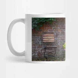 English Country Garden Geraniums and Chair Mug